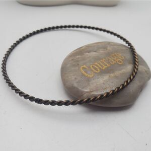Copper jailbird barbed‎ wire bracelet